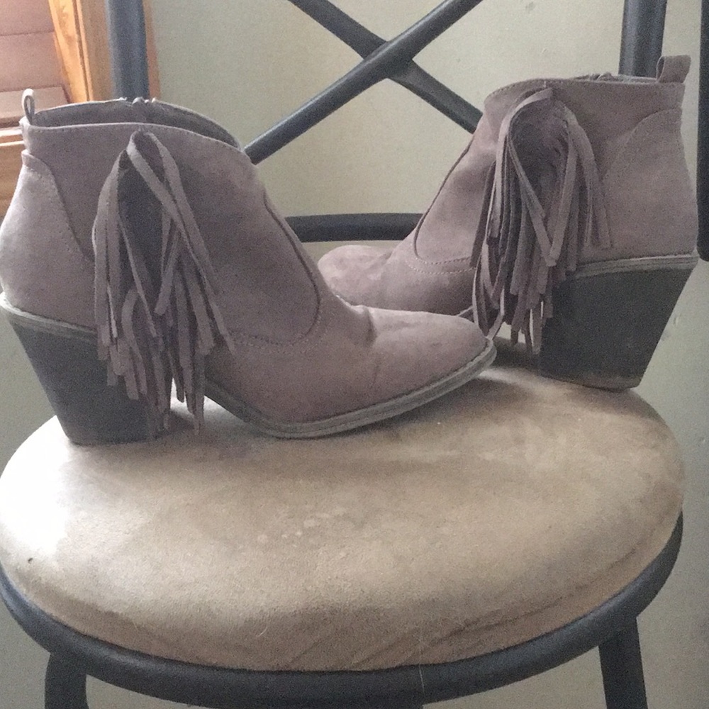 Heeled booties.